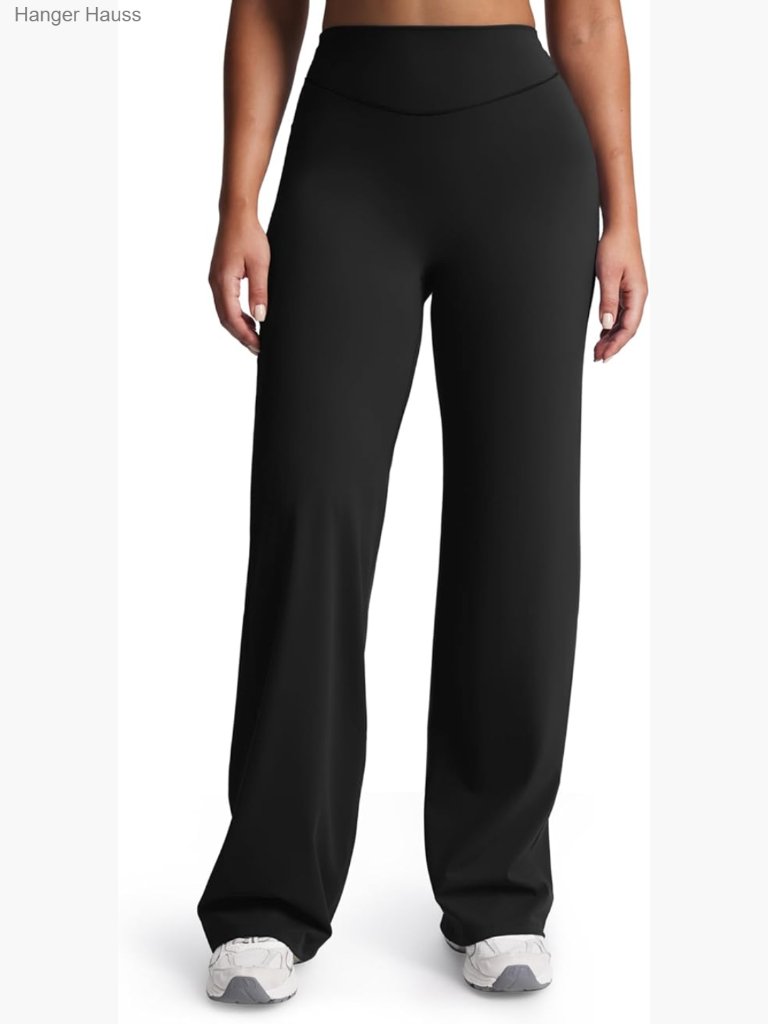 Buttery Soft Yoga Pants Mid Waist Straight Leg Active Wear Plushflex